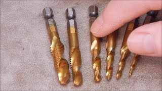 I try some cheap self drilling spiral thread taps [upl. by Gnex254]