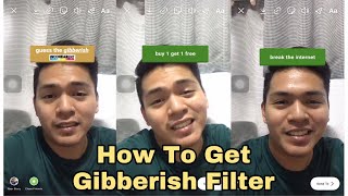 How To Get the Guess the Gibberish Filter on InstagramTiktok [upl. by Tarsus]