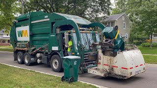 Waste Management 266606 CNG Mack LEU McNeilus Atlantic Curotto Can Garbage Truck [upl. by Gnagflow574]