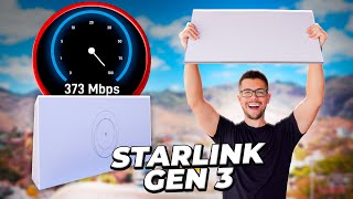 MINHA NOVA STARLINK 3ª GERAÇÃO CHEGOU VALE A PENA [upl. by Enaek]