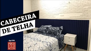 COMO FAZER CABECEIRA USANDO TELHA Iluminada com Fita Led [upl. by Gala85]