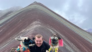 Hiking Rainbow Mountain in Peru [upl. by Skutchan]