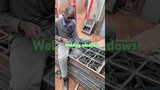 Metal work shop window welding diy welding [upl. by Burck651]