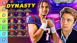 Top 24 Dynasty Rookie Rankings amp Tiers Updated [upl. by Uol]