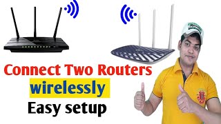 How To Connect Two Tplink Router wirelessly 100 Working  WDS Wireless distribution system [upl. by Josias]