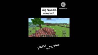 Easy Dog house tutorial in minecraft subscribe [upl. by Wilie904]