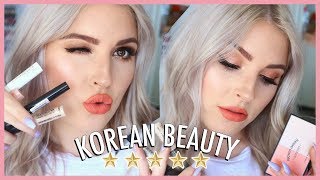 FULL FACE of Best Selling Korean Makeup 💕🙊 First Impressions amp Review [upl. by Ryan]