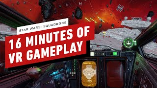 16 Minutes of Star Wars Squadrons VR Gameplay [upl. by Idahs746]