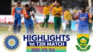 India Vs South Africa 1st T20 Match Full Highlights 2024  IND VS SA [upl. by Zetrok596]