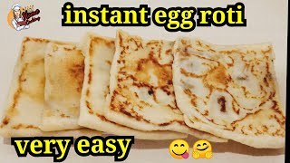 Instant egg roti instant egg rot❤️ very easyHome cooking [upl. by Idnahs]