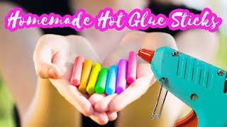 DIY Colorful Hot Glue Sticks Tutorial  How to make your own hot glue sticks  DIY Craft Tutorials [upl. by Bullion179]