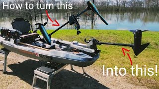 Watersnake T18 Trolling Motor Installation with Kayak Bracket The Ascend 12t Kayak Build Ep 2 [upl. by Laird]