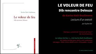 Lecture dun extrait de quotLe Voleur De Feu  Dib rencontre Deleuzequot Karim Nait Ouslimane [upl. by Warfold]