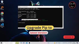 How To Upgrade Pip Version in Python Window  Pip Upgrade Command  Pip update new version 2321 [upl. by Anitnemelc]