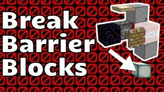 Break Barrier Blocks Minecraft Java [upl. by Atnom728]