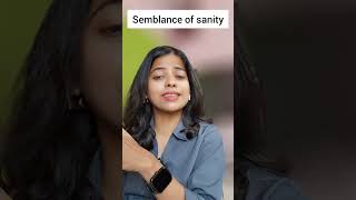 Semblance of Sanity Advanced english sentences shorts bollywood [upl. by Reeher]