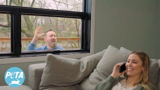 ‘Oh What the F’ Chad Daniels Spends Day as an ‘Outdoor Cat’ in New PSA With Kelsey Cook [upl. by Ailel546]