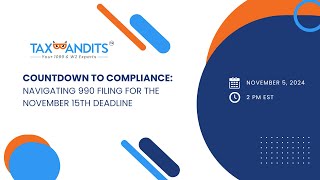 Countdown to Compliance Navigating 990 Filing for the November 15th Deadline [upl. by Koziara]