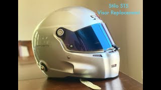 Helmet Visor Replacement on a Stilo ST5 [upl. by Nidia]