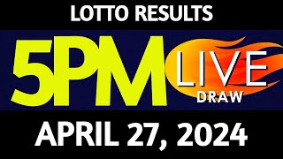 Lotto Result Today 500 pm draw April 27 2024 Saturday PCSO LIVE [upl. by Mylo883]