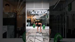 BARBELL PENDLAY ROW  IMPACT PERFORMANCE [upl. by Carrew]