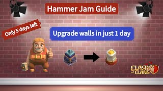 Townhall 17 Preparation Cheat Sheet Leak  HammerJam Guide  Wall upgrade hack  Max Wall COC [upl. by Asetal]