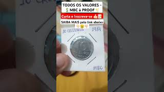 MOEDA DE 10 CRUZEIROS DE 1984  MAPA 🛣️ Todos os VALORES de MBC à PROOF Brazil Coin  Higtways 💲✨ [upl. by Eiramaliehs]