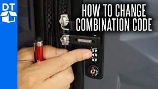 Samsonite Luggage Lock Reset  How To Change Combination On Samsonite Luggage 💼 2019 [upl. by Osnofledi]