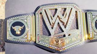 WWE scratch logo world title replica ReStoned by Rafford Designs overview [upl. by Shugart]