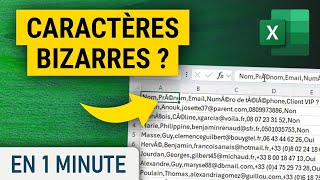 Solution  Jai des caractères bizarres quand jouvre un CSV sur Excel Ã© [upl. by Aldas]