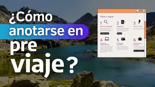 PreViaje ¿cómo anotarse  TUTORIAL [upl. by Nhguav]