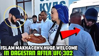 Islam Makhachev Huge WELCOME In Russia Dagestan After Poirier Fight At UFC 302 FULL VIDEO [upl. by Dobson]