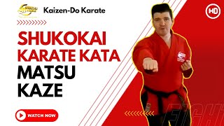 Shukokai Karate Kata  Matsu Kaze [upl. by Olshausen31]