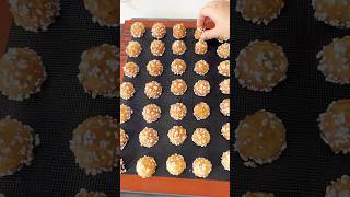 Chouquettes French sugar puffs  Cant stop at just a few ✨ homebaking choux chouxpastry [upl. by Paterson]