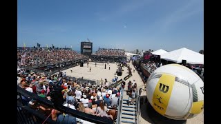 Hermosa Beach Open 2024 ParrishPoppinga vs FerchInskeep [upl. by Narahs]