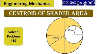 CENTROID SOLVED PROBLEM 3 IN ENGINEERING MECHANICS TIKLESACADEMYOFMATHS [upl. by Eiddet]