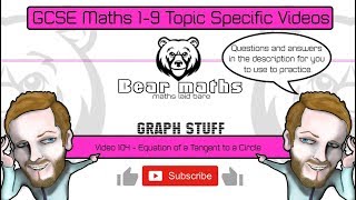 104  Equation of a Tangent to a Circle  Grade 9 [upl. by Sharona]