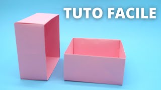 Comment faire une boite en papier origami Facile TUTO [upl. by Mayap]