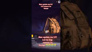 FF LV1 LV2 BAG REMOVE shorts shortsvideo freefire gameplay [upl. by Honor]