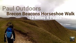 Brecon Beacons Horseshoe Walk 12 Miles 4 Peaks [upl. by Nehtanoj]