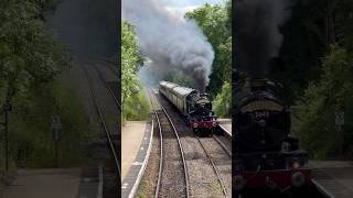 GWR Castle Class powers through Wilmcote express steamengine railway steamlocomotive train [upl. by Tham]