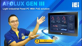 Light industrial Panel PC With PoE solution｜AFL3W07AAL Closed Caption [upl. by Reedy837]