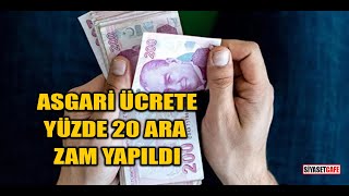 KKTCde asgari ücrete yüzde 20 ara zam yapıldı [upl. by Enelyad]