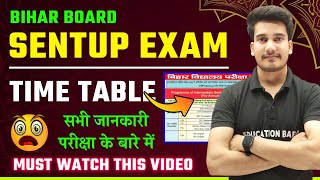 Bihar Board Sent Up Exam 2025 Class 12  Time Table  Complete Details of Sentup Exam Bihar Board [upl. by Handy]