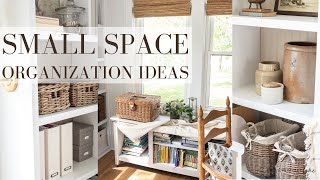 7 SMALL SPACE Organization Ideas  Beautiful Storage Tips [upl. by Nyla]