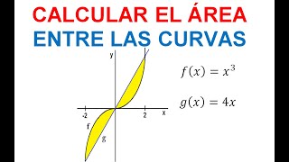 ÁREA ENTRE CURVAS CALCULO INTEGRAL 14 CON RESPECTO AL EJE X [upl. by Fernas153]