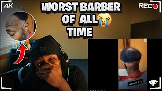 Reacting To The Worst Barber Of All Time  It Just Kept Getting Worse🤦🏿‍♂️ [upl. by Childers247]