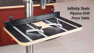 Infinity Tools Plycore Drill Press Table w Fence amp Hardware [upl. by Llenroc]