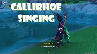 You can hear Callirhoe singing in Springvale after 41 Event  Genshin Impact [upl. by Aneeroc]