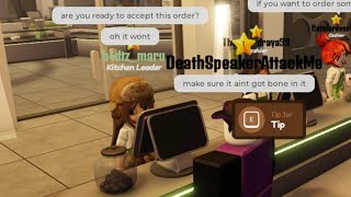 Disturbing The Peace In Boba Cafe  ROBLOX TROLLING [upl. by Gayel]